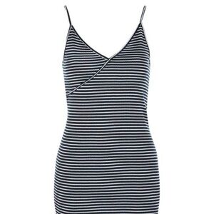 Topshop Micro Striped Bodycon Midi Dress, Size 8